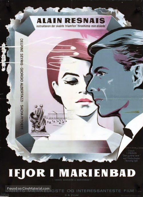 L&#039;ann&eacute;e derni&egrave;re &agrave; Marienbad - Danish Movie Poster