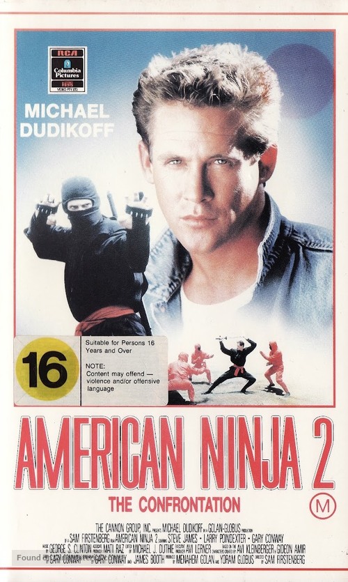 American Ninja 2: The Confrontation - Australian VHS movie cover
