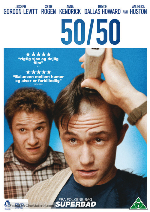 50/50 - Danish DVD movie cover