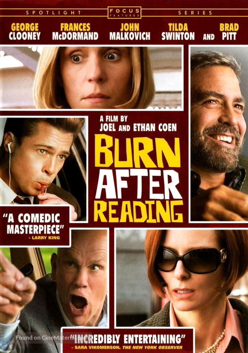 Burn After Reading - DVD movie cover