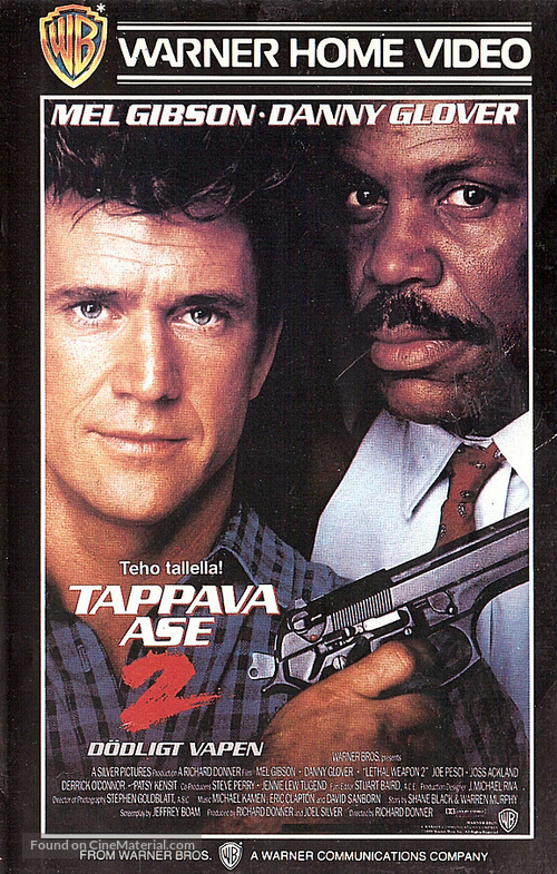Lethal Weapon 2 - Finnish VHS movie cover