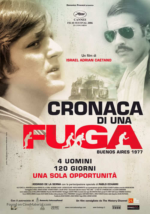 Cr&oacute;nica de una fuga - Italian Movie Poster