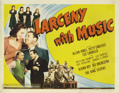 Larceny with Music - Movie Poster