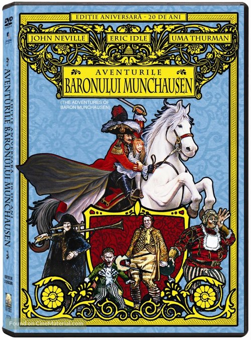 The Adventures of Baron Munchausen - Romanian DVD movie cover
