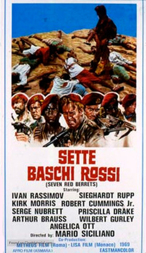 Sette baschi rossi - Italian Movie Poster