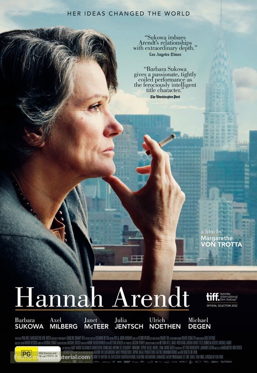 Hannah Arendt - Australian Movie Poster