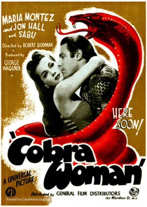 Cobra Woman - British Movie Poster