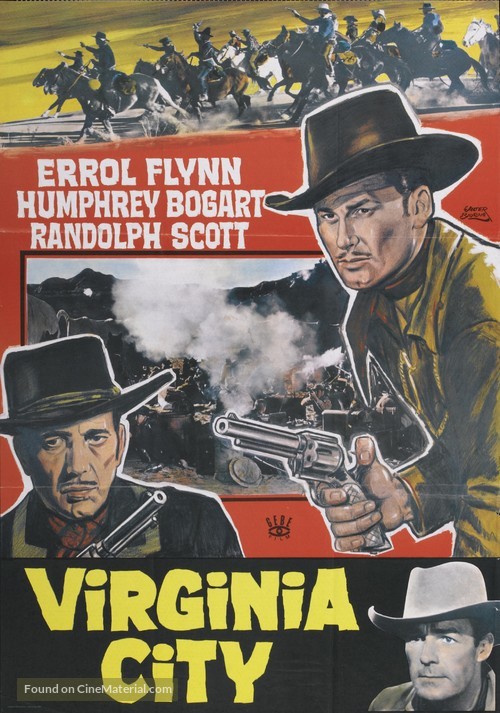 Virginia City - Swedish Re-release movie poster