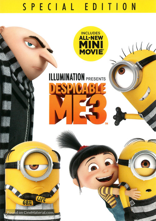 Despicable Me 3 - DVD movie cover