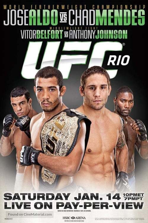 UFC 142: Aldo vs. Mendes - Movie Poster