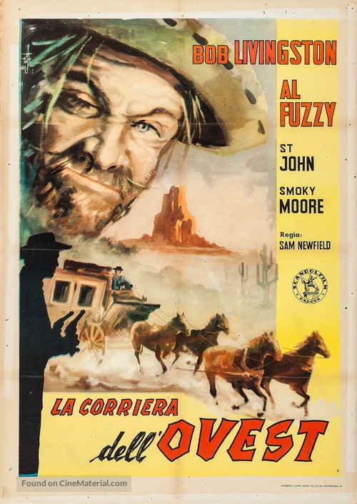 Overland Stagecoach - Italian Movie Poster