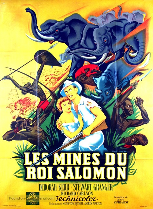 King Solomon&#039;s Mines - French Movie Poster