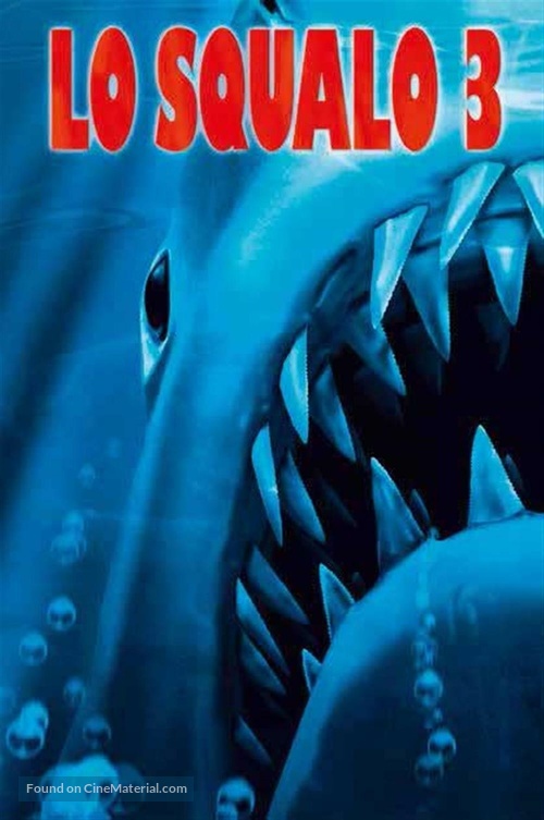Jaws 3D - Italian DVD movie cover