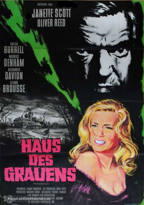 Paranoiac - German Movie Poster