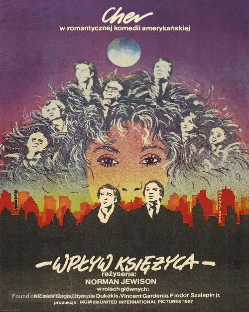 Moonstruck - Polish Movie Poster