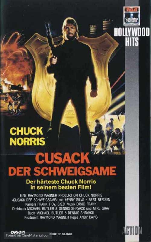 Code Of Silence - German VHS movie cover