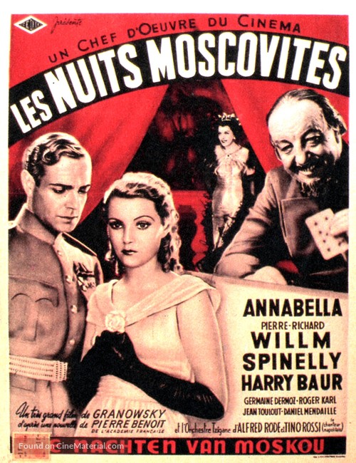 Les nuits moscovites - Belgian Movie Poster