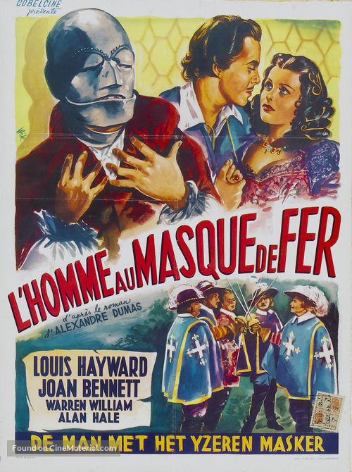 The Man in the Iron Mask - Belgian Movie Poster