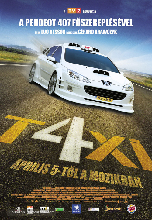 Taxi 4 - Hungarian Movie Poster