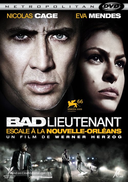 The Bad Lieutenant: Port of Call - New Orleans - French DVD movie cover