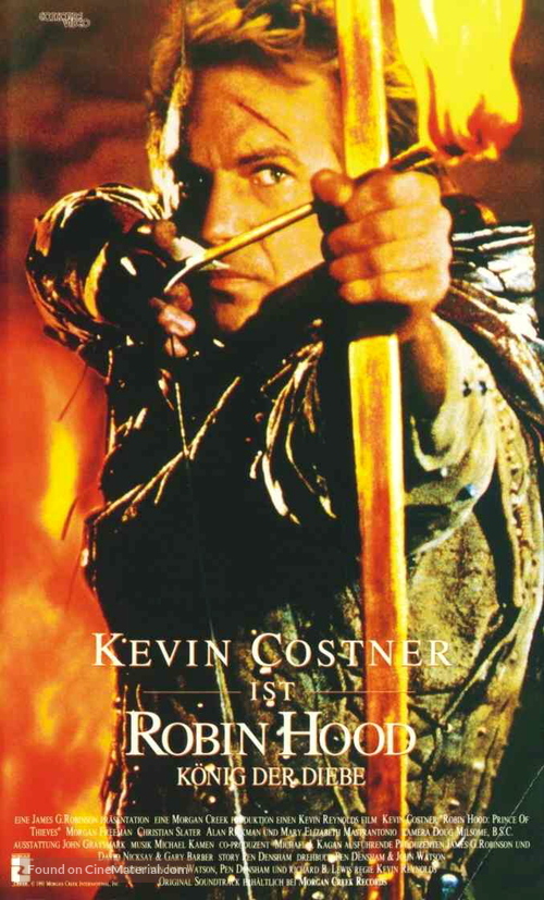 Robin Hood: Prince of Thieves - German Movie Cover