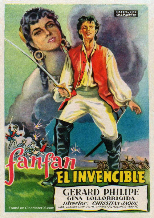 Fanfan la Tulipe - Spanish Movie Poster