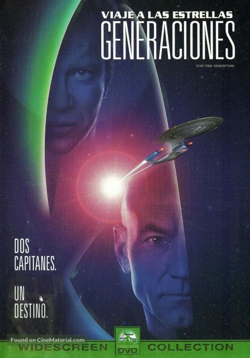 Star Trek: Generations - Mexican DVD movie cover