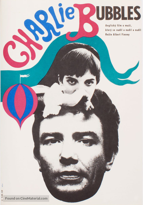Charlie Bubbles - Czech Movie Poster