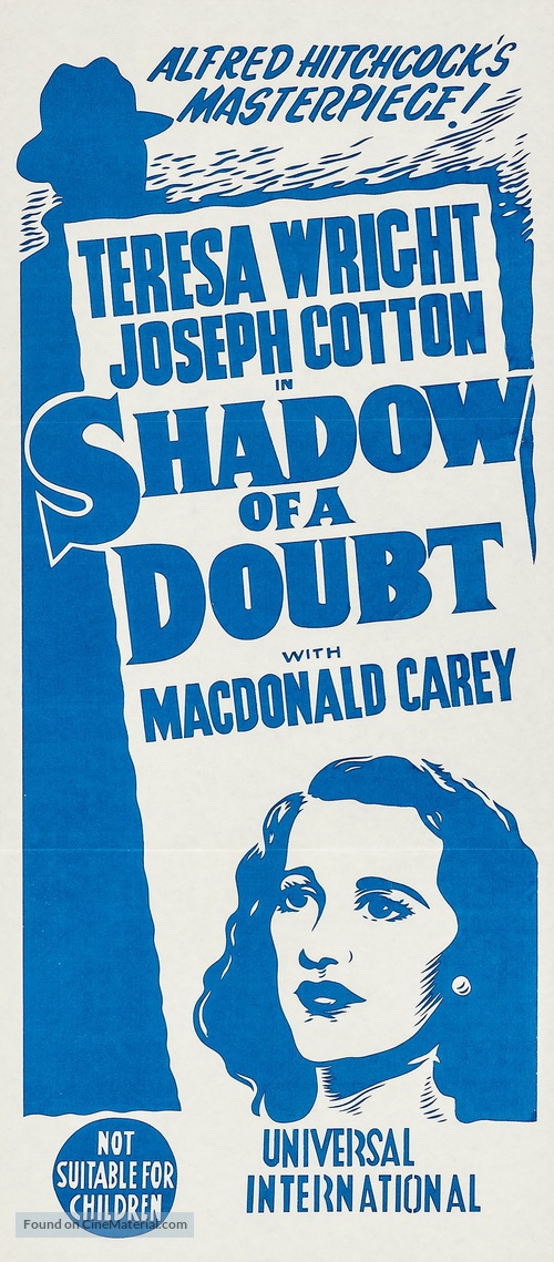 Shadow of a Doubt - Australian Movie Poster