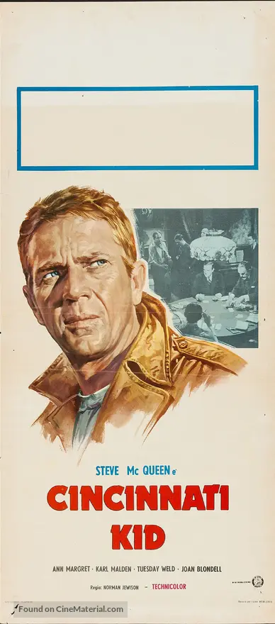 The Cincinnati Kid 1965 Italian Movie Poster