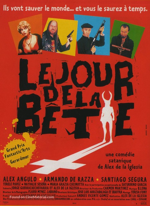 El d&iacute;a de la bestia - French Movie Poster