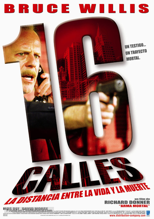 16 Blocks - Argentinian Movie Poster