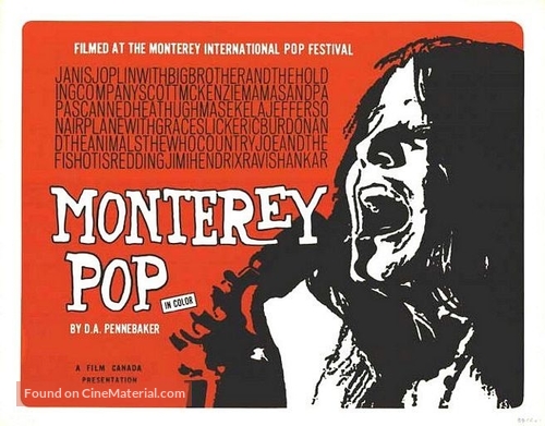 Monterey Pop - British Movie Poster