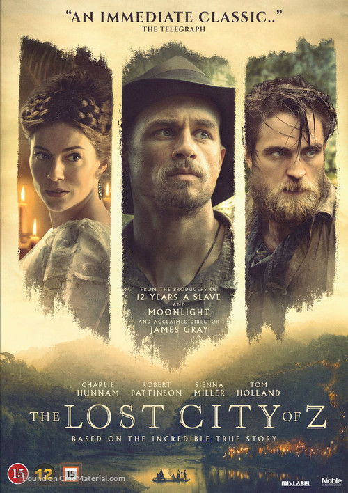 The Lost City of Z - Danish Movie Cover