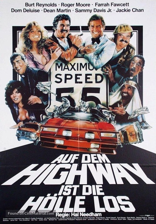 The Cannonball Run - German Movie Poster
