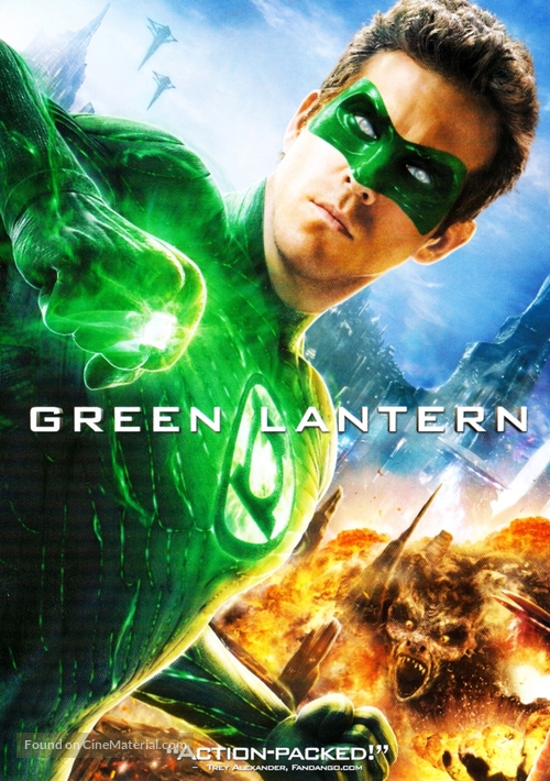 Green Lantern - Canadian DVD movie cover