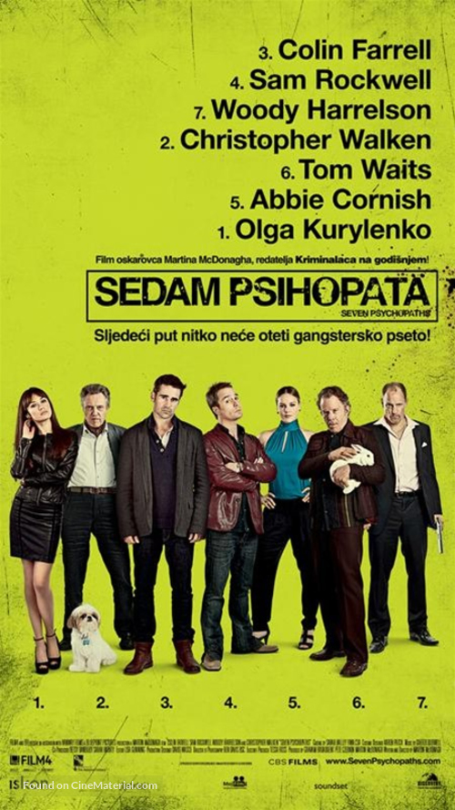 Seven Psychopaths - Croatian Movie Poster