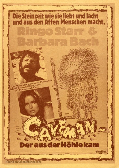 Caveman - German Movie Poster