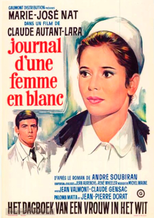 Journal d&#039;une femme en blanc - Belgian Movie Poster