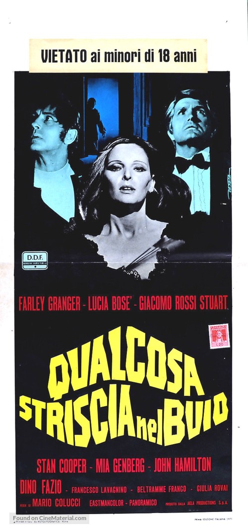 Qualcosa striscia nel buio - Italian Movie Poster