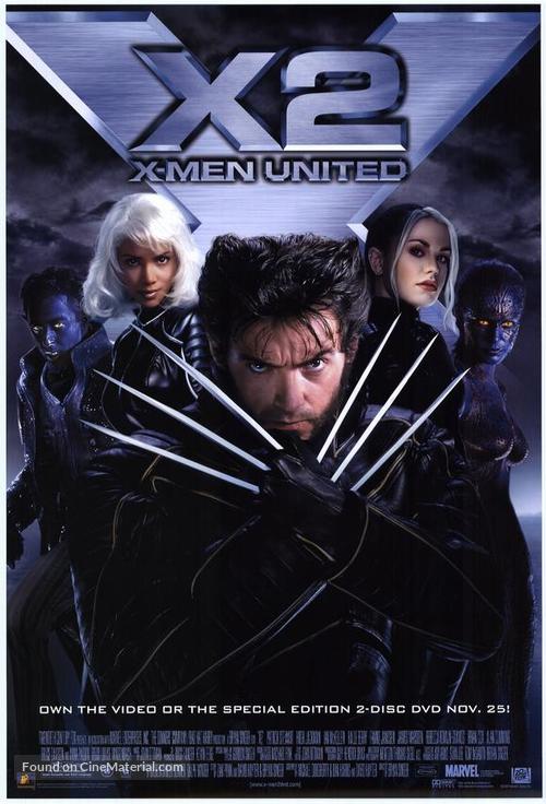 X2 - Video release movie poster