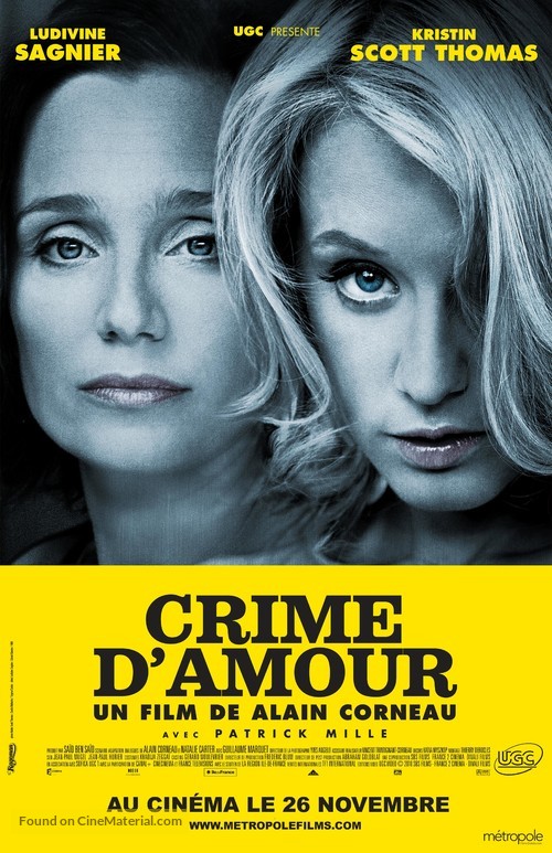 Crime d&#039;amour - Canadian Movie Poster