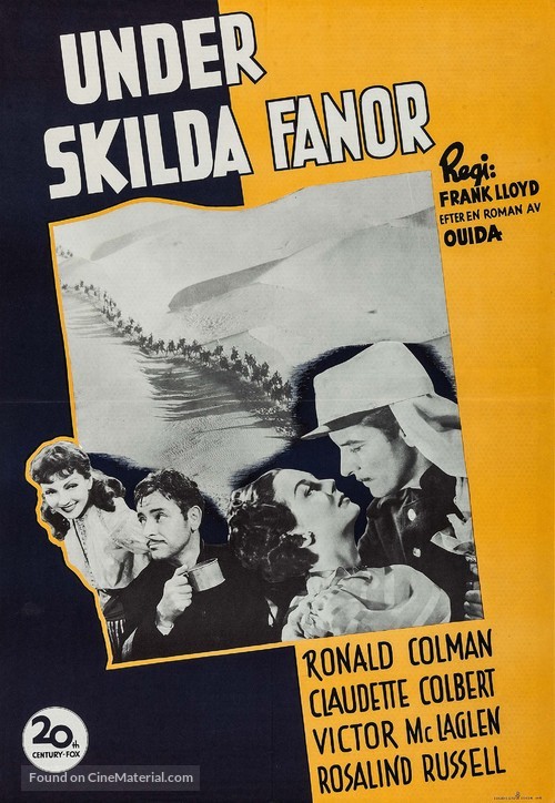 Under Two Flags - Swedish Re-release movie poster