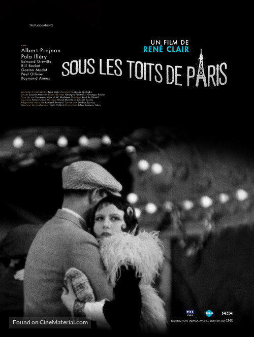 Sous les toits de Paris - French Re-release movie poster