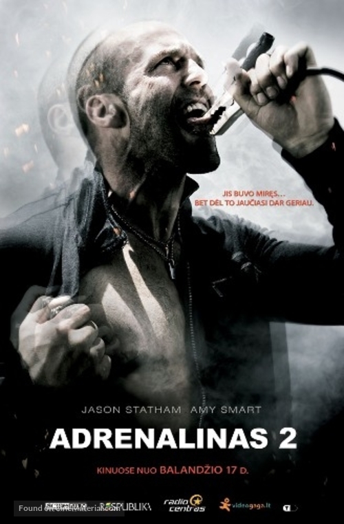 Crank: High Voltage - Lithuanian Movie Poster