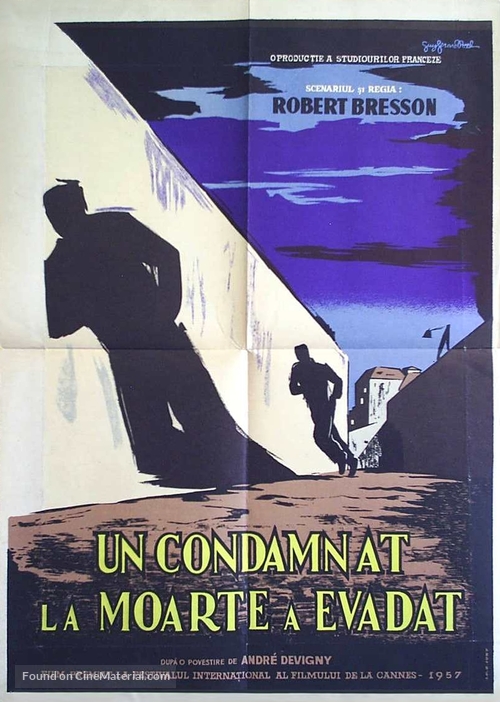 Un condamn&eacute; &agrave; mort s&#039;est &eacute;chapp&eacute; ou Le vent souffle o&ugrave; il veut - Romanian Movie Poster