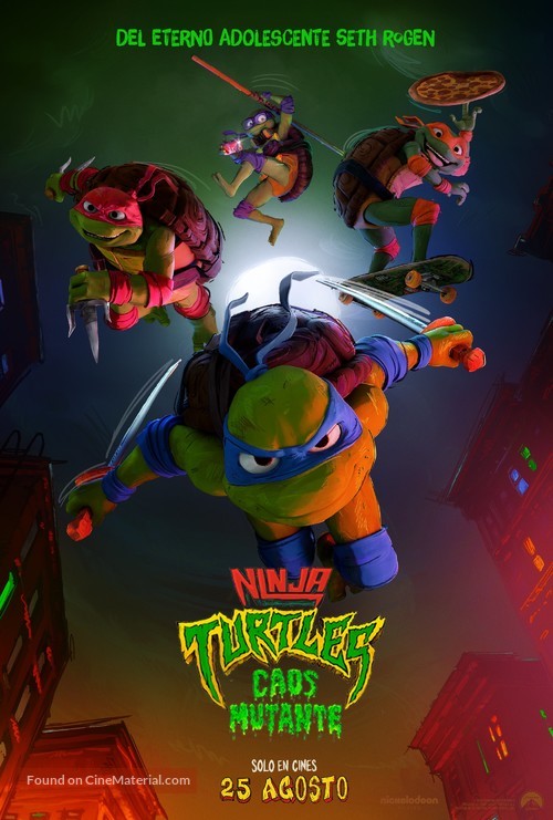 Teenage Mutant Ninja Turtles: Mutant Mayhem - Spanish Movie Poster