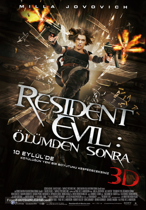 Resident Evil: Afterlife - Turkish Movie Poster