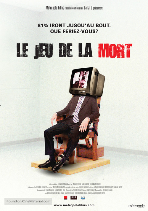 Le jeu de la mort - Canadian Movie Poster