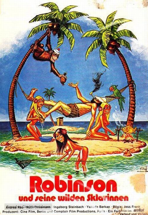 Robinson und seine wilden Sklavinnen - German Movie Poster